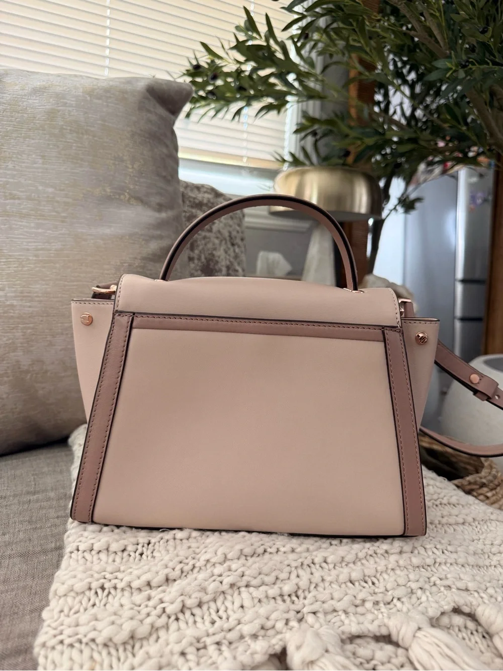Michael Kors structured leather